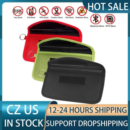 Signal Blocking Bag Shielding Pouch Wallet Case For Cell Phone Privacy Protection And Car Key FOB For Travel & Data Security