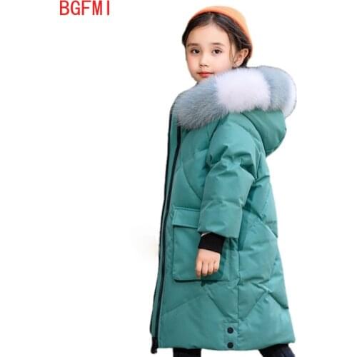 Girls Winter Cotton Padded Jacket Long Style Thick Coat Children Clothing Little Girl Warm Padded Outerwear Likee Girls Clothes