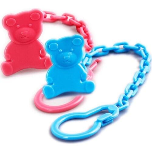 1pc Baby Pacifier Leashes Clip Chain Plastic Holder Soother Pacifier Clips Leash Strap Nipple Holder For Infant Feeding