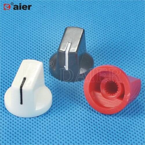 100PCS KN-19-18T guitar plastic knob with 18 teeth shaft