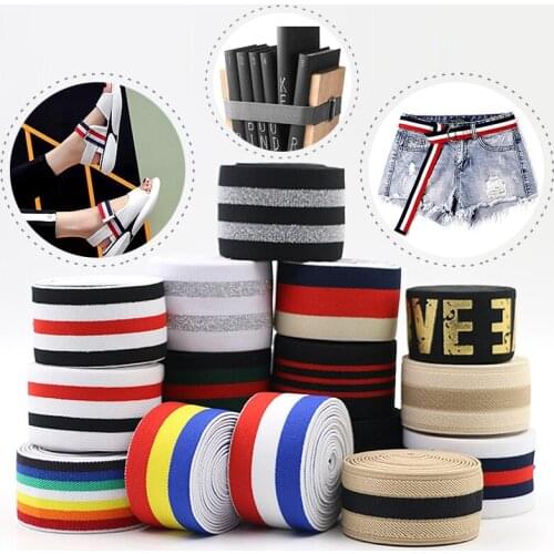 2 Meter 4/5cm Elastic Ribbon Elastic Band Rubber Band DIY Lace Trim Sewing Waist Band Neckline Cuffs Garment Accessories