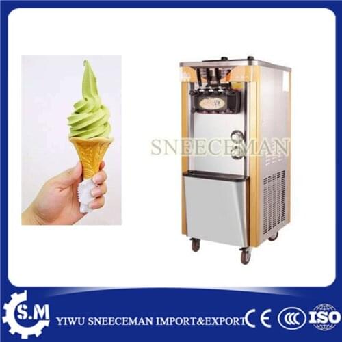 41-48L/H Commercial Soft Ice Cream Machine 3 Flavors Ice Cream Maker big capacity