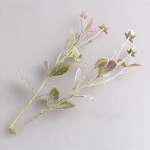 50PCS Green Artificial Plants Wedding Decorative Flowers Wreaths Fake Roses Leaf Silk Leaves Flower Arrangement DYI Accessories