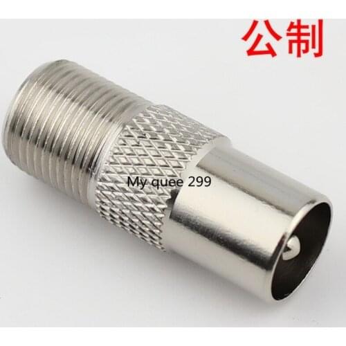 The cable TV adaptor F mother is transferred to RF male /F mother and 9.5 male RF transfer joint F head to RF head full copper