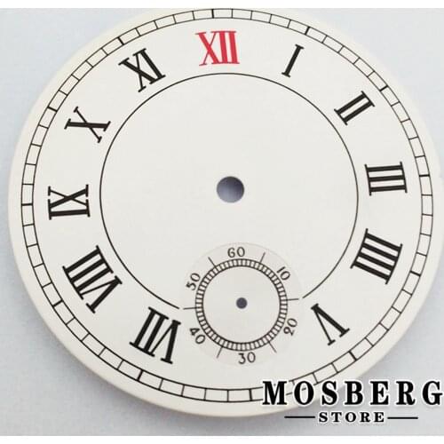 38.9mm White Fashion Round Sterile Watch Dial Maker Watches Accessories For Eta6498 Sea Gull St3620 Series Movement
