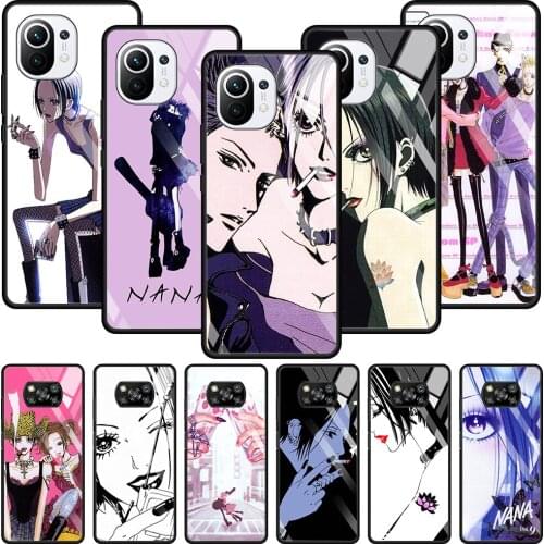 Tempered Glass Phone Case For Xiaomi Poco X3 NFC 10T 11 Pro Lite 11 Ultra F3 M2 11i Note 10 lite Bumper Shell NaNa osaki