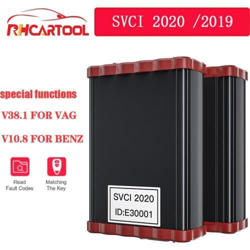 SVCI V2020 OBD2 Diagnostic Tools Special Function for vag v38.1 for BENZ V10.8 OBD2 Key programmer No Limited abrites commander