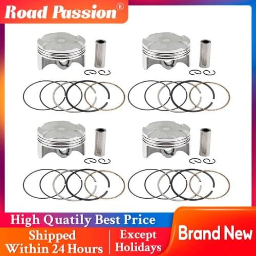 Road Passion 4 Sets Motorcycle Parts Piston Rings Kit 67~68mm for Yamaha YZF-R6 YZFR6 2008-2017 13S-11631-00-00 13S-11631-00-00