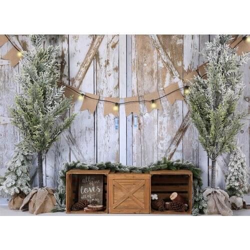 Christmas Photography Backdrop Christmas Tree Xmas Family Newborns Baby Photo Booth Background Studio Customize PhotocallsW-4404