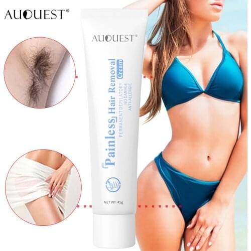 AUQUEST Painless Hair Removal Cream Depilatory Hair Removal Lotion Armpit Hand Leg Private Parts Sexy Body Care for Men Women