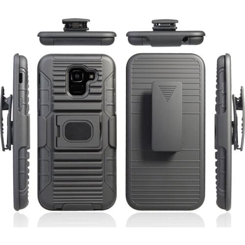 Magnetic Ring Kickstand Heavy Duty Rugged Case Belt Clip Swivel Holster Cover For Samsung Galaxy J6 2018 J600 SM-J600F J600G/On6
