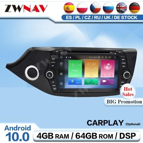 Carplay 2 Din Android 10 Multimedia For KIA Ceed 2013 2014 2015 2016 Radio Receiver Audio Stereo Player GPS Navigation Head Unit