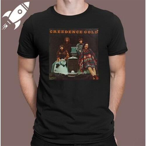 Creedence Clearwater Revival Rock Band MenS Black T-Shirt Size S M L Xl 2Xl 3Xl Vintage Graphic Tee Shirt