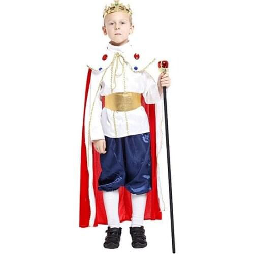 3 size new boys Royal king halloween king cosplay costumes children Ancient king Prince suit for kids full childrens costume