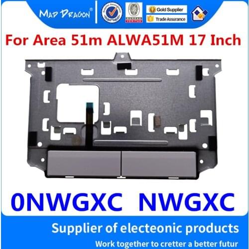 MAD DRAGON Brand white NEW Mouse Buttons and Touchpad Bracket For Dell Alienware AREA-51M WLWA51M Area 51m 17 Inch 0NWGXC NWGXC