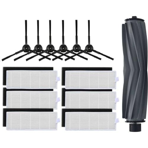 1*Main Brush +6x HEPA Filter +6x sponge +6*Side Brushes for ILIFE A8 A6 Robot Vacuum Cleaner Parts ilife a8 vacuum cleaner parts