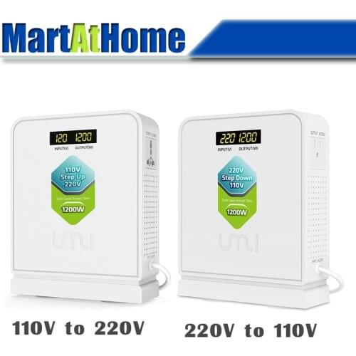 1200W Voltage Converter Travel Transformer 220V To 110V Step Down /110V To 220V Step Up