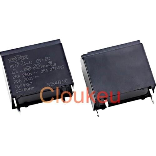 Relay 891P-1A-C-12VDC 25A 4pin