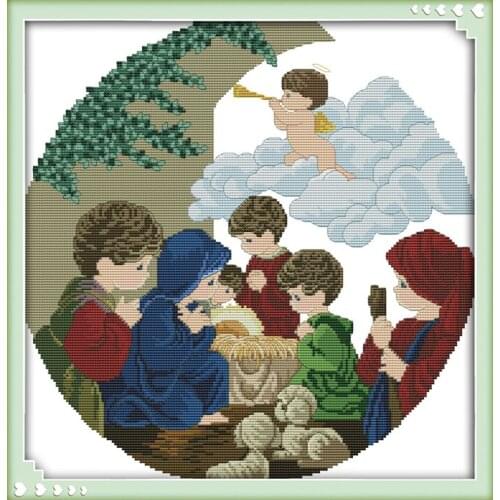 Fairy tales (6) cross stitch kit 14ct 11ct count print canvas stitching embroidery DIY handmade needlework