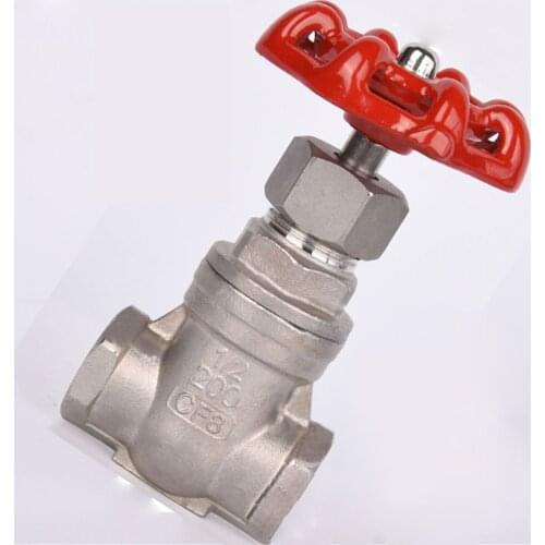 Sluice Valve SS304/SS201/SS316 Stainless Steel Female Thread Pipe Gate Valve DN32/DN40/DN50