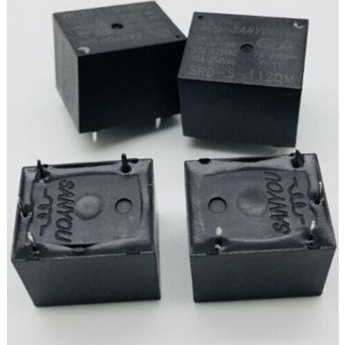SRD-S-112DM 12VDC 10A 250VAC SANYOU RELAY 1 From A New and original