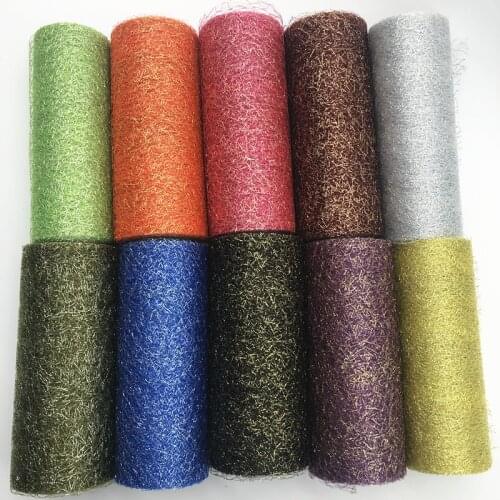 Tulle Roll 10 Yards 15cm Organza Laser Crafts Tutu Fabric Wedding Decoration White Tulle Birthday Party Supplies Gold Silver