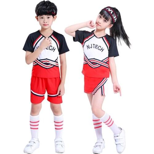 100-160cm Japanese School Skirt Uniform Cheeerleader Girl Boy Uniform Performance Halloween Costumes Sports Aerobics Fashion