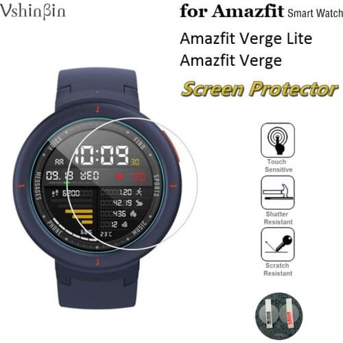 10PCS Tempered Glass For Xiaomi Huami Amazfit Verge Smart Watch Screen Protector D35mm Scratch Resistant Protective Film