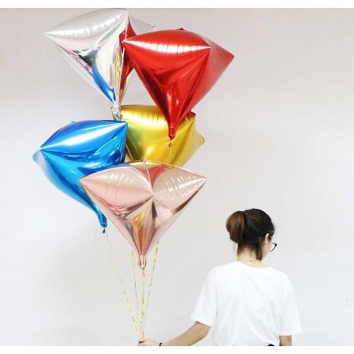 10pcs 24 inch diamond aluminum foil balloon wedding decoration balloon light balloon aluminum foil balloon wedding decoration