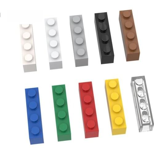 10Psc Bricks 3010 MOC Bricks 1x4 Compatible With Brand Part For Building Blocks Parts DIY Educational Tech Parts Kids Toys