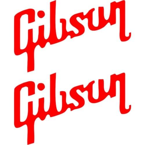 2pcs guitar headstock Gibson vinyl decal sticker - Les Paul 17.5cm