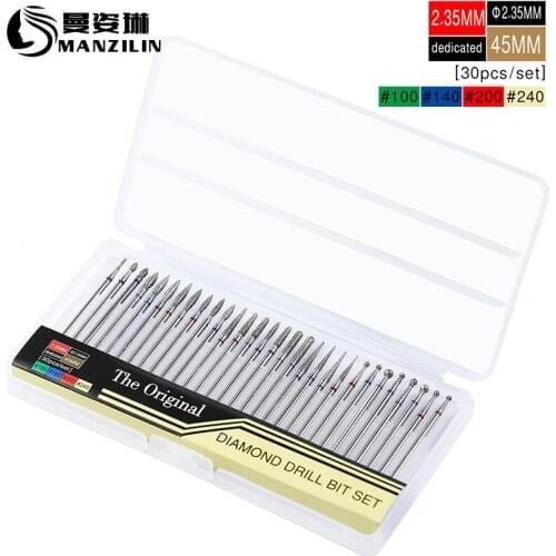 2019 Time-limited Cross-border for Hot Style Manicure Diamond Grinding Head Suit 30 Pcs C Tungsten Alloy Polishing Tools