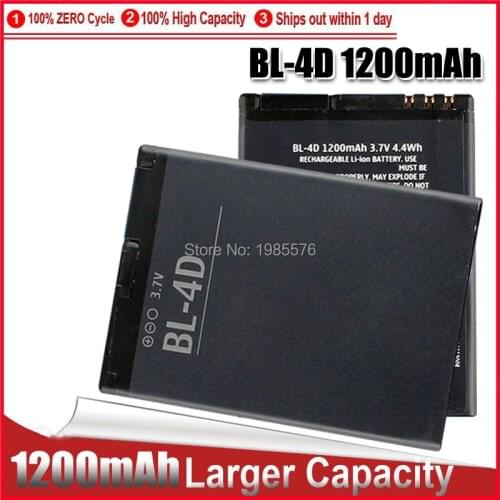 1-5PC BL-4D phone battery for Nokia N97 Mini N8 N8-00 E5 E5-00 702T T7-00 E7 E7-00 BL4D 1200mAh