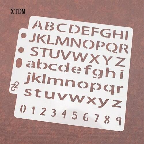 English alphabet shield DIY cake scrapbook stencils hollow Embellishments printing lace ruler Valentines Day