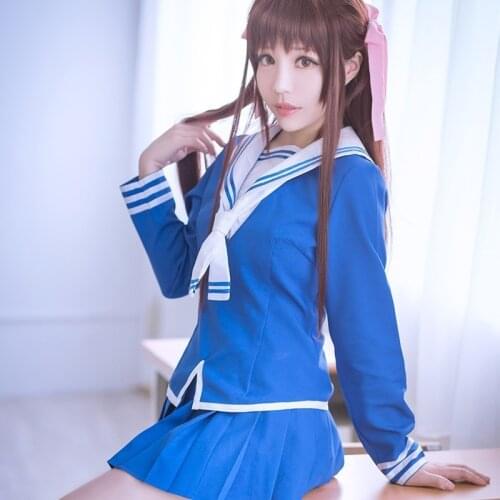 Anime Fruits Basket Honda Tooru Cosplay Costumes Sailor Suits Skirt Furutsu Basuketto Halloween School Uniform Costume