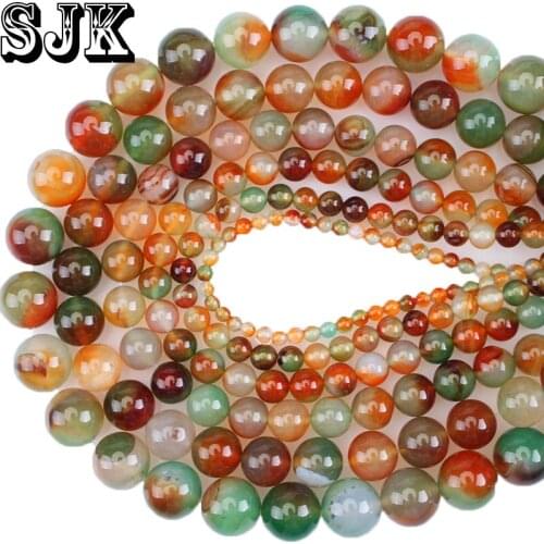 Free Shipping Natural Gem Stone Beads Mix Color Peacock Agates Round Loose Beads 4 6 8 10 12 14MM For Bracelet Jewelry Making
