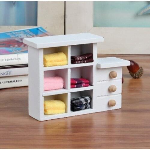 1PC Home Wood Cabinet Figurines Fashion Storage Box Organizer Desk Crafts Garbage Holder Sundries Props Wooden Craft JL 222