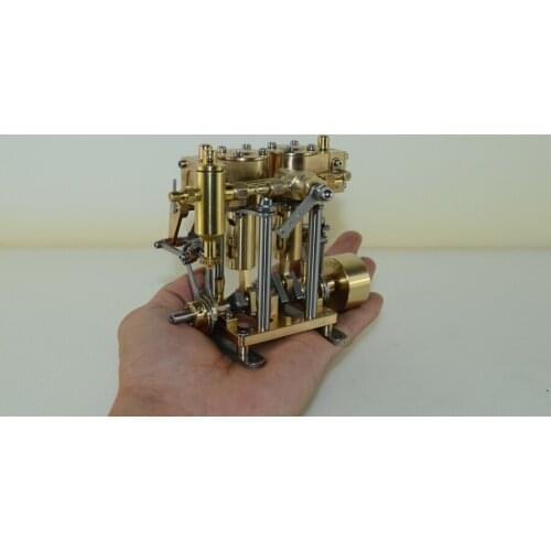 Two-cylinder Reciprocating Steam Engine Model
