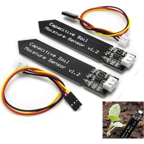 Capacitive soil moisture sensor module Corrosion Resistant wide voltage wire Analog Capacitive Soil Moisture Sensor V1.2