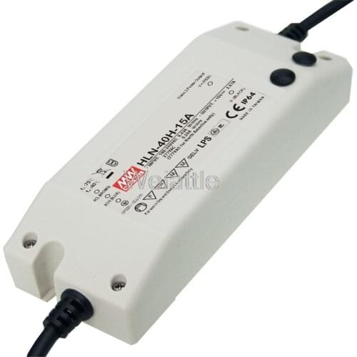 MEAN WELL original HLN-40H-12B 12V 3.33A HLN-40H 12V 40W IP67 Single Output LED PMW Dimming Driver Power Supply B type