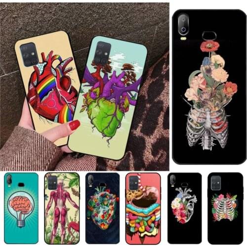 Medical Human Organs Brain Meridian Kidney Art Phone Case For Samsung A10 A20 A30 A40 A50 A70 A80 A71 A91 A51 A6 A8 2018