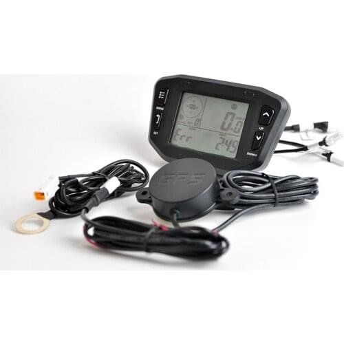 Multifunctional Digital Hour Meter GPS Engine Tachometer Speed Meter Instrument with Voltmeter Service Reminder Gauge