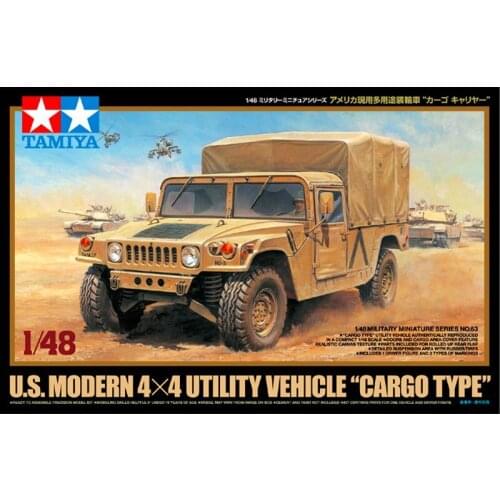 Tamiya Military Vehicle Model 1/48 Modern American Hummer Armored Vehicle Transport Model 32563