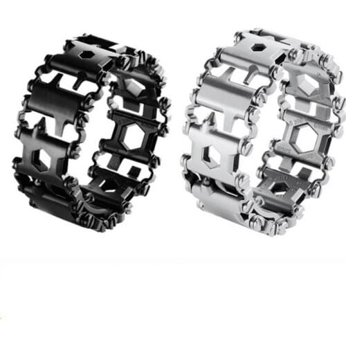 Wearable Tread 29 In 1 Multi-function Tool Bracelet Strap Multi-function Screwdriver Outdoor Emergency Kit Multi Tool New 8