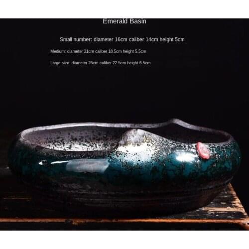 New Creative Daffodil Flower Pot Large Ceramic Multifunctional Tea Set Washing Pen and Gardening Desktop Potted Plants