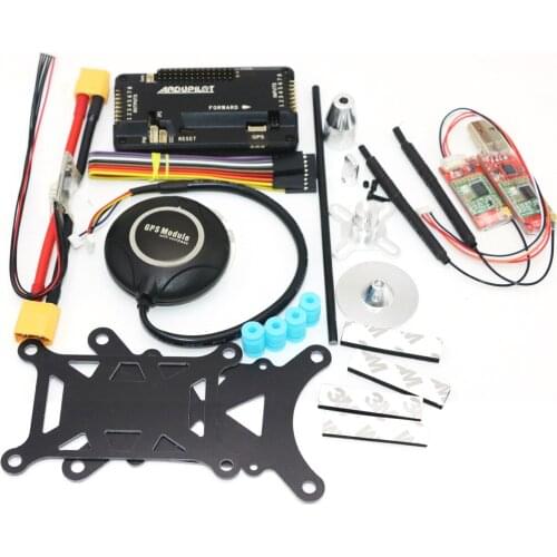 APM2.8 Flight Controller Board +Shock Absorber + M8N 8M GPS+ 915Mhz Telemetry+ Stand Holder Power Module For FPV