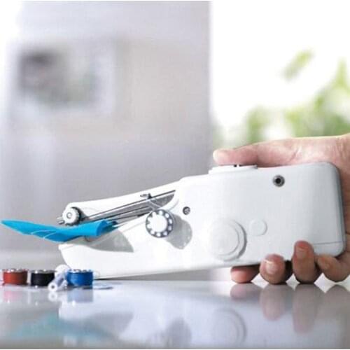 Mini Portable Handheld Sewing Machines Automatic Stitch Sew Needlework Cordless Fabrics Electric Sewing Machine Accessories