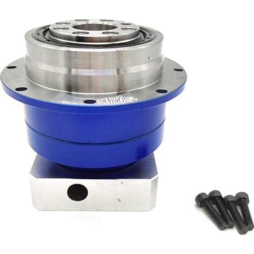 Ratio 10:1 Flange Output Planetary Gearbox Reducer 3arcmin Helical Gear Rotating 14mm Input for 0.2kw 0.4kw 60mm Servo Motor CNC