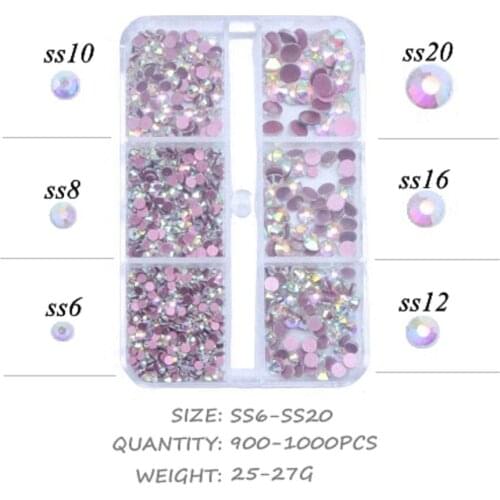 Crystal And AB Many Size Non Hotfix Red Bottom Crystal Rhinestones Glass Glue On For Wedding Dresses DIY Nail Art Decorations