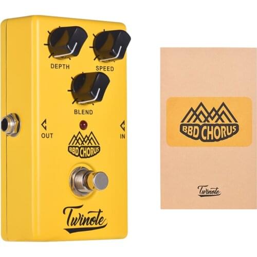 Twinote BBD CHORUS Guitar Effect Pedal Analog Chorus Effect Guitar Pedal Processsor Full Metal Shell True Bypass